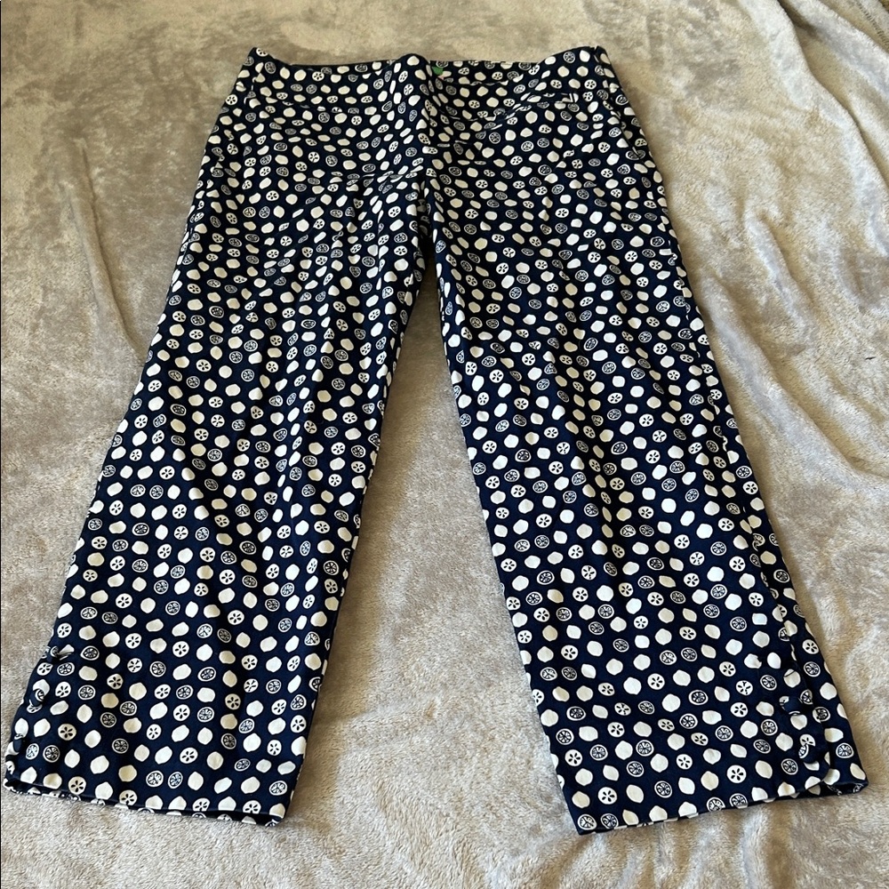 Lilly Pulitzer lemon print cropped pant